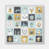 Aimant Calendrier de l'arrivée Calendrier imprimable (Devant)