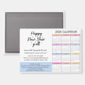 Aimant Calendrier Entreprise 2025 (Recto/Verso)