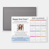 Aimant Calendrier immobilier 2025 (Recto/Verso)