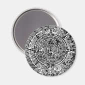 Aimant Calendrier maya noir (Recto/Verso)