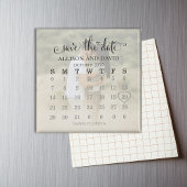 Aimant Calendrier photo Heart Enregistrer la date Mariage