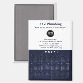 Aimant Calendrier Professionnel d'Entreprise (Recto/Verso)