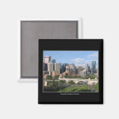 Aimant Calgary Alberta Centre-ville Skyline (Recto/Verso)
