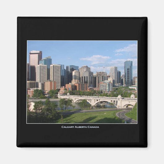 Aimant Calgary Alberta Centre-ville Skyline (Devant)