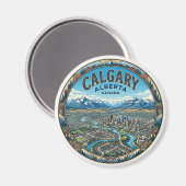 Aimant Calgary Canada (Recto/Verso)