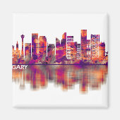 Aimant Calgary Canada Skyline (Devant)