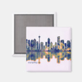 Aimant Calgary Skyline (Recto/Verso)