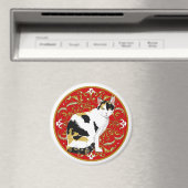 Aimant Calico Cat Baroque (In Situ (Lave-vaisselle))