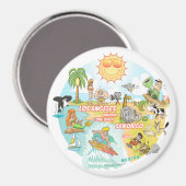 Aimant California Beach Life (Recto/Verso)