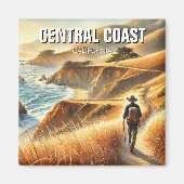 Aimant California Central Coast Hiker (Devant)