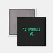 Aimant California Irish Shamrock Saint-Patrick (Recto/Verso)