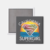 Aimant California Supergirl Sunset Graphic (Recto/Verso)