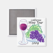 Aimant California Wine Tour 2013 ! (Recto/Verso)