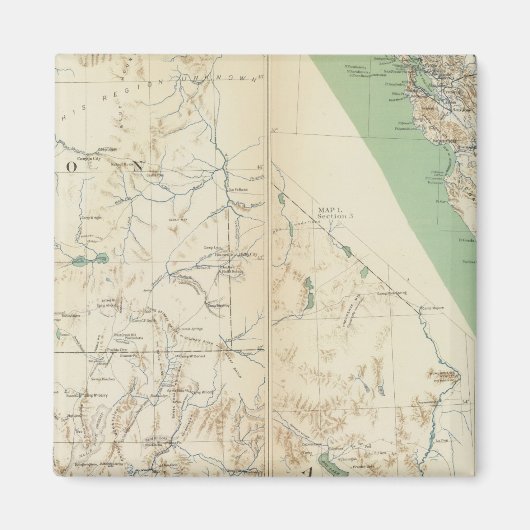 Aimant Californie, Nevada, Oregon (Devant)