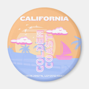 Aimant Californie, Plage, Art du voyage