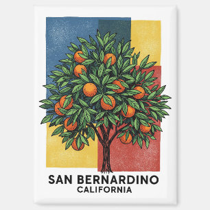 Aimant Californie San Bernardino Orange Tree