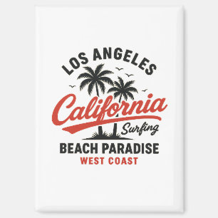 Aimant Californie Surf Los Angeles Beach Paradise West