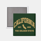Aimant Californie vintage (Recto/Verso)