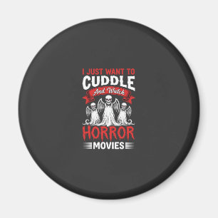 Aimant Câlins et films d'horreur Squelette Halloween