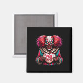 Aimant Câlins Gratuits Clown Effrayant Saint-Valentin Hal (Recto/Verso)