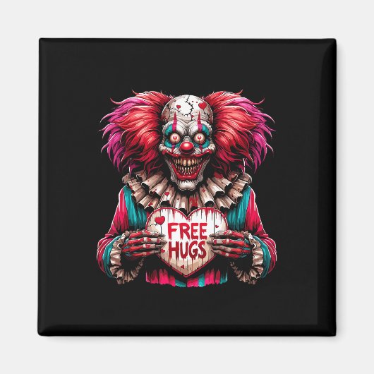 Aimant Câlins Gratuits Clown Effrayant Saint-Valentin Hal (Devant)