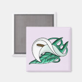 Aimant Calla lily (Recto/Verso)