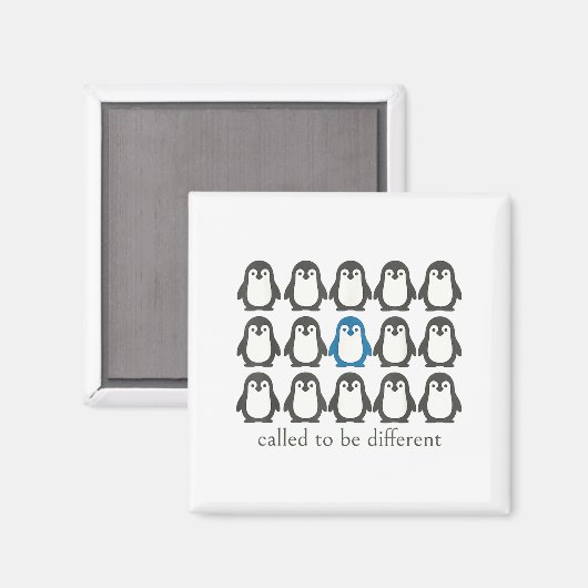 Aimant Called To Be Different Christian Penguin Faith Ins (Recto/Verso)