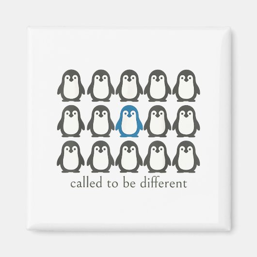 Aimant Called To Be Different Christian Penguin Faith Ins (Devant)