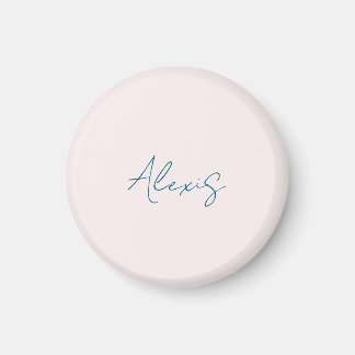 Aimant Calligraphie de nom Script Plain Simple Couleur Pa
