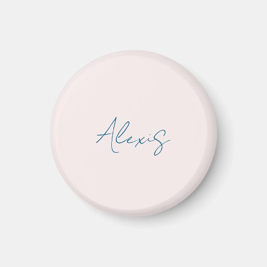 Aimant Calligraphie de nom Script Plain Simple Couleur Pa (Devant)