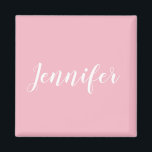 Aimant Calligraphie personnalisée Jennifer Nom Conception<br><div class="desc">Créez votre propre design personnalisé. Vous pouvez changer la couleur de la police calligraphie de style manuscrit blanc en une autre option cursive tendance. Modifiez la taille de la police pour qu'elle corresponde à la conception de votre nom personnalisé. Ce message texte personnel peut occuper autant de la zone d'impression...</div>