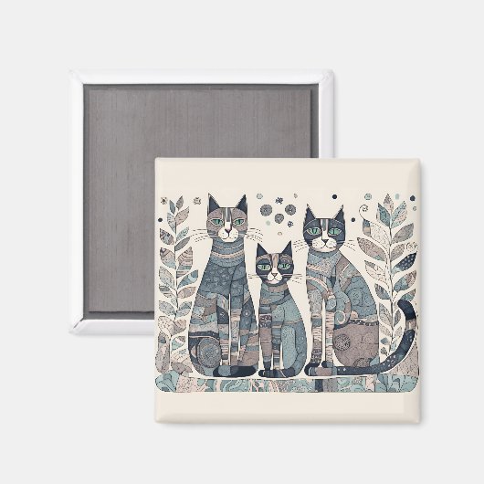 aimant calmant chats (Recto/Verso)