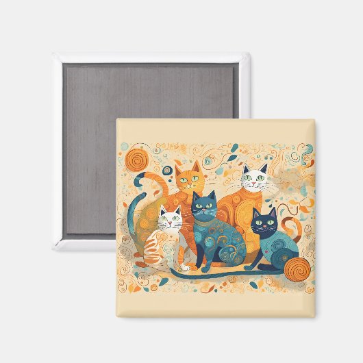 aimant calmant chats (Recto/Verso)