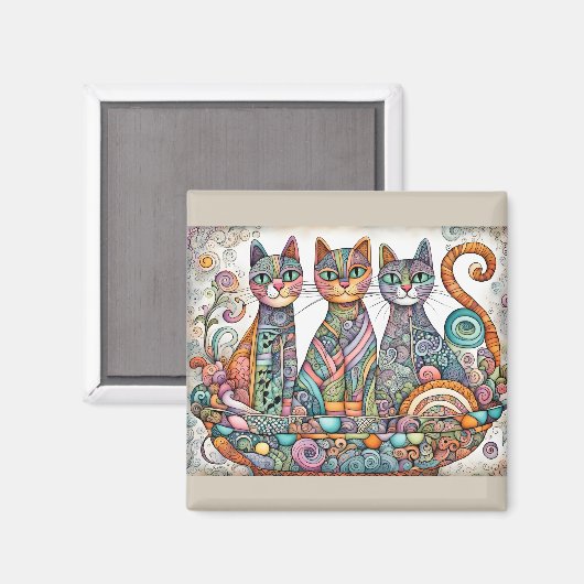 aimant calmant chats (Recto/Verso)