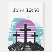 Aimant Calvaire Golgotha c'est fini Moderne chrétien (Recto)