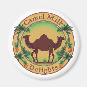 Aimant Camel Milk Delights-Tropical Camel Palm Pineapple (Devant)