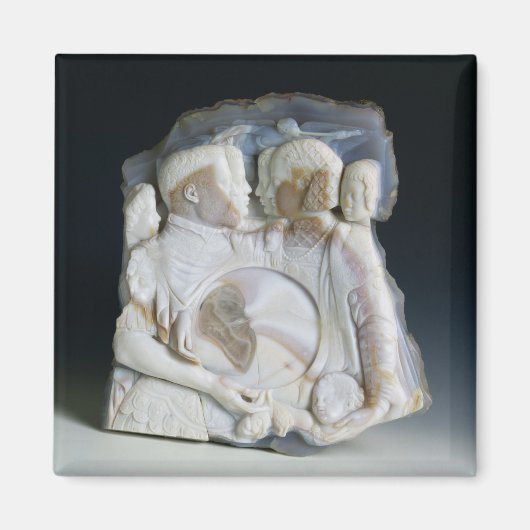 Aimant Cameo depicting Cosimo de Medici (1519-74) and his (Devant)