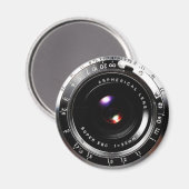 Aimant Caméra de cinéma de la vieille école (Recto/Verso)