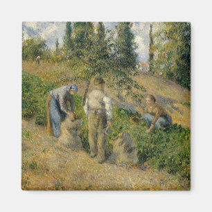 Aimant Camille Pissarro la récolte, Pontoise