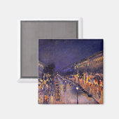 Aimant Camille Pissarro Le Boulevard Montmartre La Nuit (Recto/Verso)