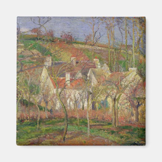 Aimant Camille Pissarro | Les toits rouges, ou l'angle d' (Devant)