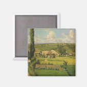 Aimant Camille Pissarro | Paysage aux patis, Pointoise (Recto/Verso)