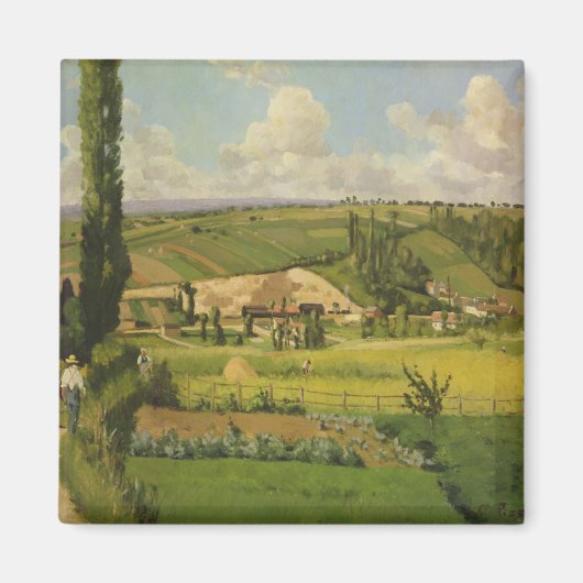 Aimant Camille Pissarro | Paysage aux patis, Pointoise (Devant)