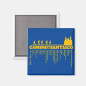 Aimant Camino de Santiago Le chemin de saint Jacques 0323 (Recto/Verso)