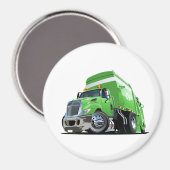 Aimant Camion à ordures de dessin (Recto/Verso)