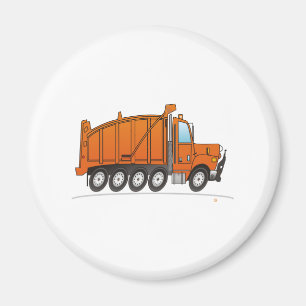 Aimant Camion à vidange lourd Orange