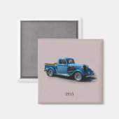 aimant camion bleu 1935 (Recto/Verso)