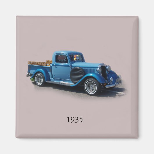 aimant camion bleu 1935 (Devant)