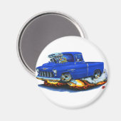 Aimant Camion bleu camionnette camionnette Chevy 1955 (Recto/Verso)