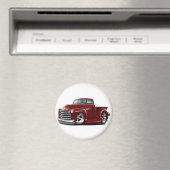 Aimant Camion Chevy Maroon 1950-52 (In Situ (Lave-vaisselle))